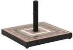 vidaXL Sonnenschirmst&auml;nder Terrakotta und Wei&szlig; Quadratisch 12 kg