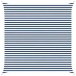 vidaXL Sonnensegel Blau und Wei&szlig; 5 x 5 m 100 % Polyester Oxford