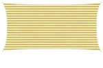 vidaXL Sonnensegel Gelb und Wei&szlig; 2,5 x 4,5 m HDPE
