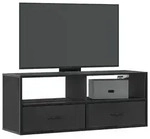 vidaXL TV-Schrank Schwarz 100x31x39,5 cm Holzwerkstoff und Metall