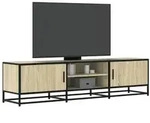 vidaXL TV-Schrank Sonoma-Eiche 160x35x41 cm Holzwerkstoff und Metall