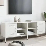 vidaXL TV-Schr&auml;nke 2 Stk. Wei&szlig; 68x39x50,5 cm Stahl