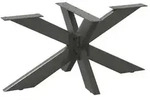 vidaXL Couchtischbein in Spinnenform Anthrazit 98x58x(42-43) cm Stahl