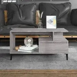 vidaXL Couchtisch Grau Sonoma 90x49x45 cm Holzwerkstoff