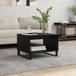 vidaXL Couchtisch Schwarz Eichen-Optik 60 x 50 x 40 cm Holzwerkstoff