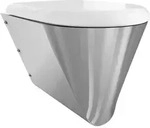 KWC AR T-WC, CAMPUS, Edelstahl, wandh&auml;ngend, 360x409x500 mm, wei&szlig;er Sitz
