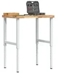 vidaXL Werkbank 80x60x(73-99,5) cm Massivholz Akazie Rechteckig