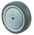 Ersatzrad D.150mm Trgf.100kg Gum.grau Achs-D.10mm Nabenl.38mm BS ROLLEN