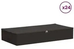 vidaXL Aufbewahrungsbox 24 pcs Anthrazit 90 x 48 x 15 cm Vliesstoff