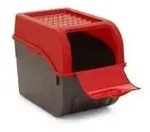 Novaliv 2x Gro&szlig; 9L rot Gem&uuml;sebox Kartoffel Aufbewahrungsbox Vorratsdose