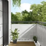 vidaXL Balkon-Sichtschutz Hellgrau 90x300 cm 100 % Polyester-Oxford