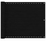 vidaXL Balkon-Sichtschutz Schwarz 75x300 cm HDPE