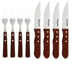 Michelino 8-tlg. Jumbo Steakbesteck Set Besteckset Gabel Messer Steakmesser f&uuml;r 4