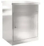 vidaXL Paketdrop-Box mit Speicher Silber 47,5 x 38 x 59 cm Edelstahl