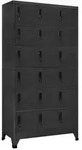 vidaXL Schlie&szlig;fachschrank Anthrazit 90x40x180 cm Stahl