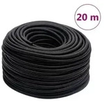 "vidaXL Hybrid-Luftschlauch Schwarz 0,6" 20 m Gummi und PVC"