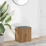 vidaXL Sitzbank mit Stauraum Artisan-Eiche 42x42x45 cm Holzwerkstoff