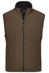Men's Softshell Vest Trendige Weste aus Softshell braun, Gr. S