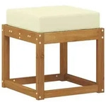 vidaXL Outdoor Hocker Bank Massivholz Akazie Natur