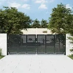 vidaXL Gartentor Anthrazit 300x150 cm Stahl