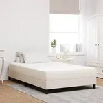 vidaXL Taschenfederkernmatratze Creme Mittelhart 120x190x20 cm Stoff