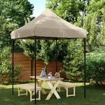 vidaXL Partyzelt Faltbar Pop-Up Taupe 200x200x306 cm