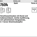 Verschlu&szlig;schraube DIN 7604 Bund AM 10x 1 Stahl 100 St&uuml;ck