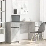 vidaXL Schreibtisch Betongrau 140x49x76 cm Holzwerkstoff