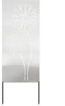 vidaXL Garten Sichtschutz-Leinwand Silber 50 x 140 cm Edelstahl