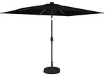 vidaXL Garten Sonnenschirm mit LED-Lichtern 200 x 300 cm Polyester