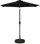 vidaXL Garten Sonnenschirm mit LED-Lichtern 230 x 230 cm Polyester