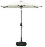 vidaXL Garten Sonnenschirm mit LED-Lichtern 230 x 230 cm Polyester