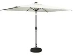 vidaXL Garten Sonnenschirm mit LED-Lichtern 200 x 300 cm Polyester
