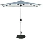 vidaXL Garten Sonnenschirm mit LED-Lichtern 270 x 270 cm Polyester