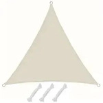 UPF50+ UV Sonnensegel 3x3x3 Polyester Dreieck Wasserabweisend Garten Segel Beige