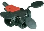 3-Wege Kupplung IP 44 Gummi + Deckel