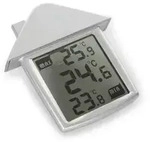 Perel TRANSPARENTES FENSTER-THERMOMETER MIT ANZEIGE DER MINDEST- UND