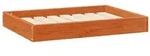 vidaXL Hundebett Wachsbraun 72 x 54 x 9 cm Massivholz Kiefer