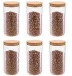 vidaXL Vorratsgl&auml;ser mit Korkdeckel 6 Stk. 1400 ml