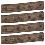 vidaXL Kleiderb&uuml;gel Braun 50 x 8 x 12 cm Massives upgecyceltes Holz