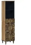 vidaXL Badezimmerschrank Braun 38 x 33,5 x 160 cm Massivholz Mango