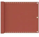 vidaXL Balkon-Sichtschutz Terracotta-Rot 75x500 cm HDPE