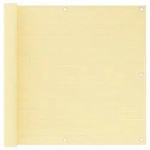 vidaXL Balkon-Sichtschutz Beige 90x600 cm HDPE