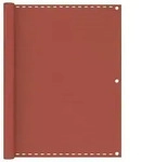 vidaXL Balkon-Sichtschutz Terracotta-Rot 120x400 cm HDPE
