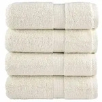 vidaXL Premium-G&auml;stet&uuml;cher SOLUND 4 Stk. Cremewei&szlig; 30x50 cm 600 g/m2