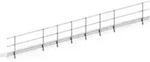 Layher Seitenschutz 3-teilig zum Alusteg 600 L&auml;nge 10 m