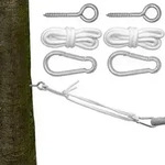 H&auml;ngematten Befestigung bis 160kg - mit Karabiner und Schrauben