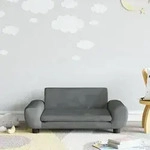 vidaXL Kindersofa Dunkelgrau 70x45x33 cm Samt