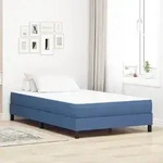 vidaXL Taschenfederkernmatratze Blau Mittelhart 120x190x20 cm Stoff