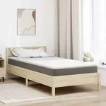 vidaXL Matratzenauflage Wei&szlig; 90 x 190 cm Jacquard Stoff